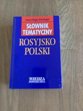 Słownik tematyczny rosyjsko-polski Rieger 