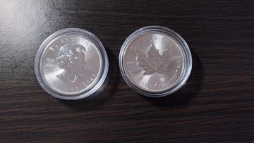 Kanadyjski liść klonowy 1 oz srebra 2023