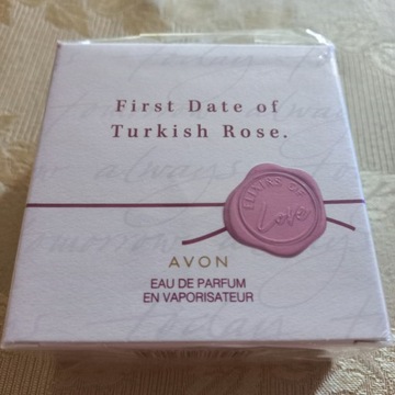 Avon woda perfumow.First Date of Turkish Rose 30ml