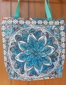 Torba shopper 45x45 Mandala hand made