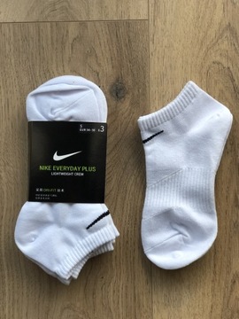 Skarpety Nike Białe 3 pary stopki rozmiar 34-38