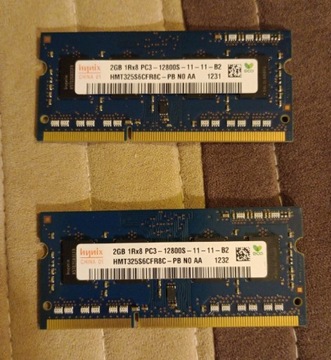 Hynix Ram 4GB ( 2 x 2GB ) DDR3 1600MHz PC3-12800