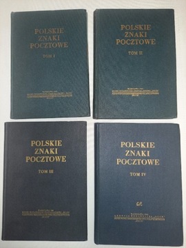 POLSKIE ZNAKI POCZTOWE TOM 1,2,3,4 WYD.1969STANBDB