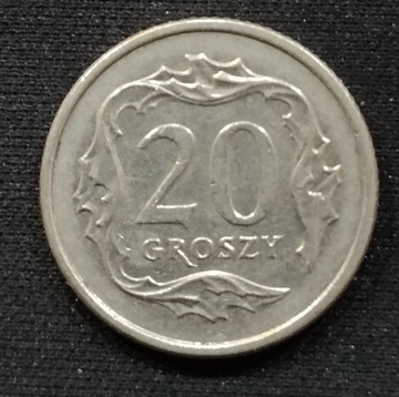 07 - 20 groszy 1991 rok. Moneta z obiegu