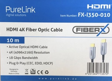 FiberX FX-I350-010 kabel HDMI 10m A ) Szary