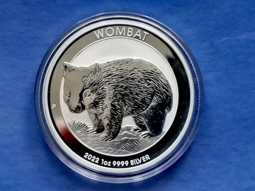 1 uncja srebra Wombat 2022