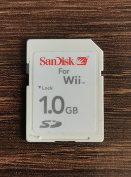 Oryginalna karta pamięci Sandisk 1GB do Wii.Unikat