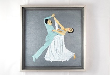 "Tryptyk taneczny :" - obraz autorski akrylowy