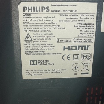 TV  na części Philips 32PHT4101.