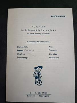 Program z Pucharu im. dr J.Michałowicza - Szczecin
