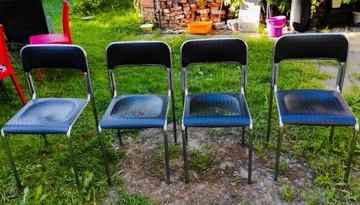 4 x krzesło metalowe