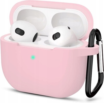 Etui AirPods 3 karabińczyk Różowe