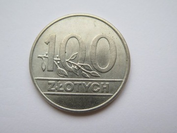 Moneta 100 złotych z 1990 r PRL