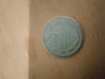 Moneta srebna kopiejka 1902