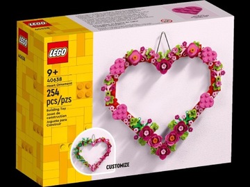 LEGO 40638 Ozdoba w kształcie serca na Walentynki wesele ślub dla mamy taty