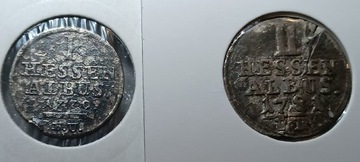Zestaw 1 Albus 1770, 2 Albus 1781 srebro