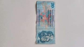 20 koron, banknot z 1970r.
