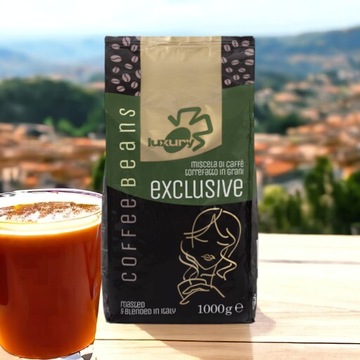 Kawa ziarnista oryginalna Włoska LUXURY EXCLUSIVE 1 kg