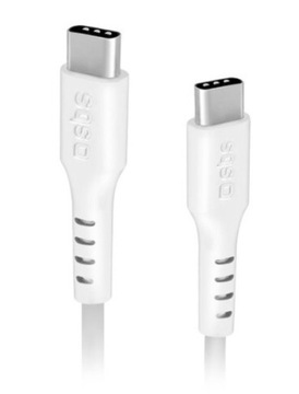 Kabel USB Typ C - USB Typ C 2.0 SBS 1.5 m BIAŁY