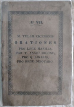 M. Tullii Ciceronis Orationes... wyd. 1830