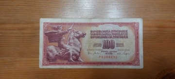 100 dinara banknot, 1965 rok Jugosławia