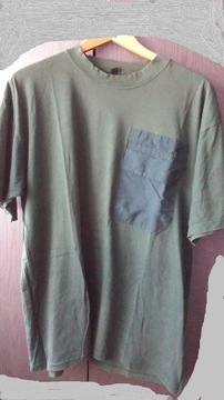 Zielona koszulka, t-shirt, kieszeń na rzep,BAWEŁNA