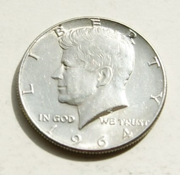 1/2 dolar 1964 BZM half dollar Kennedy Ag Stan!!