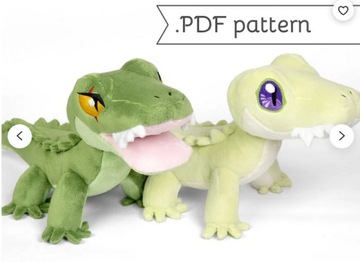 Alligator sewing pattern (Digital)