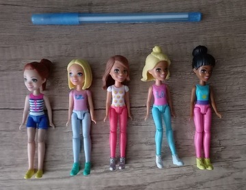 Barbie on the go zestaw 5 mini laleczek Mattel