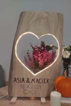 Lampka LED serce ślub rocznica Walentynki