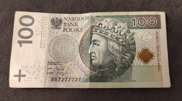 Banknot 100zł - 2012r., radar, BB7277727