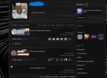 Konto Steam 150zł