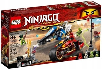 LEGO NINJAGO 70667 Motocykl Kaia i skuter Zane'a