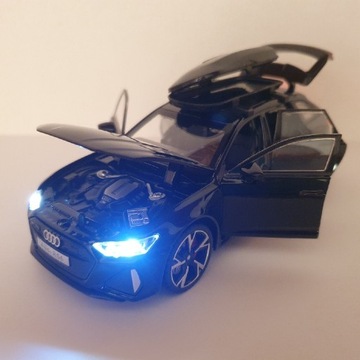 model Audi RS6 C8 1:32 otwierane drzwi LED dźwięk