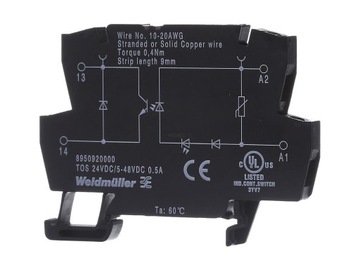 Przekaźnik Weidmuller TOS 24VDC/48VDC 0.5A