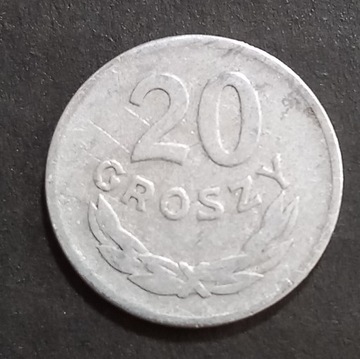 20 groszy z 1949r bez mennicy obiegowa