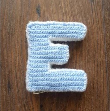 Litera litery literka E dekoracja dziecko