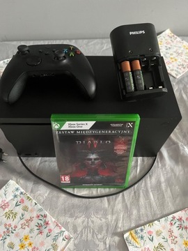 Xbox series X gwarancja + Diablo IV + ładowarka