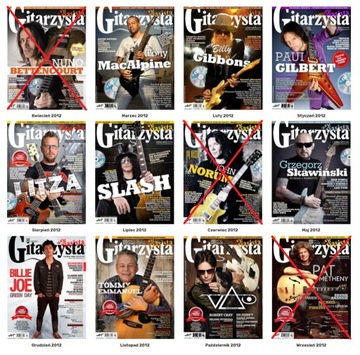 Magazyn Gitarzysta - 2012 CD Niekompletna kolekcja