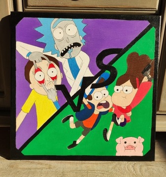 Obraz "Rick i Morty" oraz "Wodogrzmoty małe"