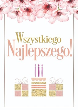 Plakat kartka na urodziny do druku