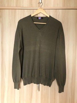 Męski sweter Loro Piana 100% bawełna r. 52 (~L)