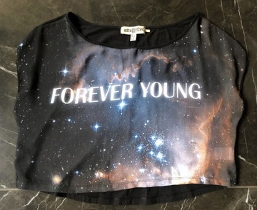 ATTRATTIVO bluzka top forever young galaxy S 36 DB