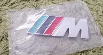 Bmw M, emblemat, znaczek na klape, Nowy, metalowy