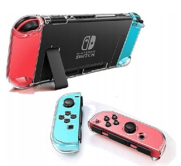 Etui Nintendo Switch przezroczyste szkło hartowane