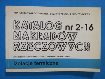 KATALOG NAKŁADÓW izolacje termiczne 2-16