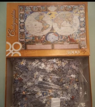 Puzzle Cartographia Mapa ziemi 1749 - J. B. Nolin.