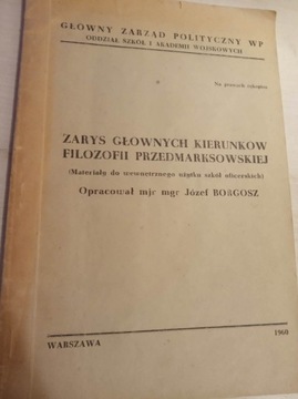 Filozofia przedmarksistowska Borgosz 