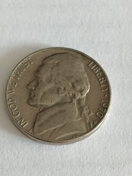 USA 5 cent 1970 D rok