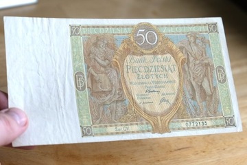 Banknot 50 zł 1929 r. 